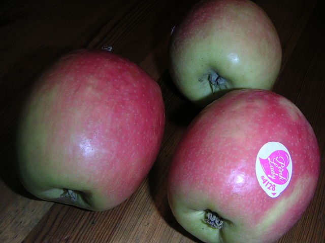 Äppelsorten Pink Lady.