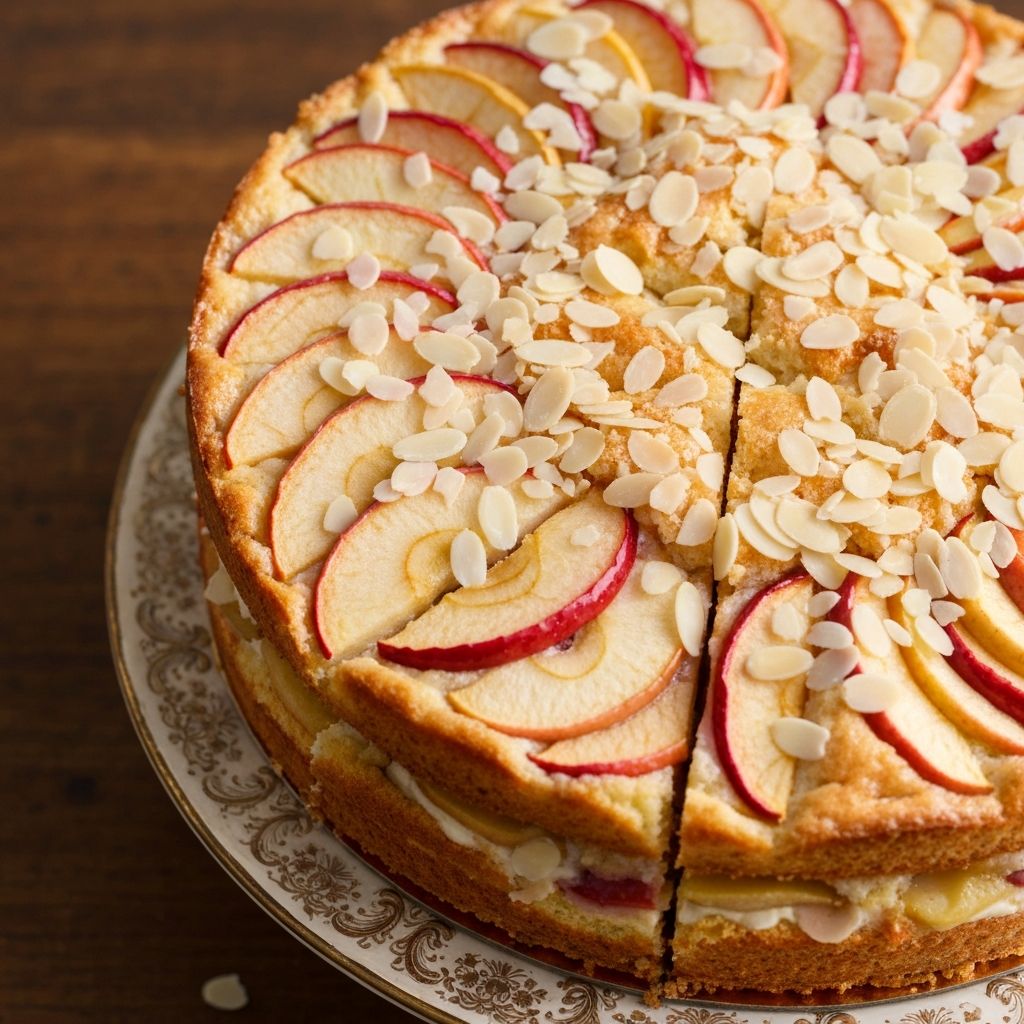 Äppelkaka med mandel